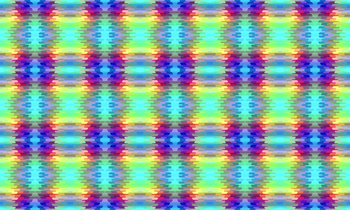 Symmetrische behang in kleuren