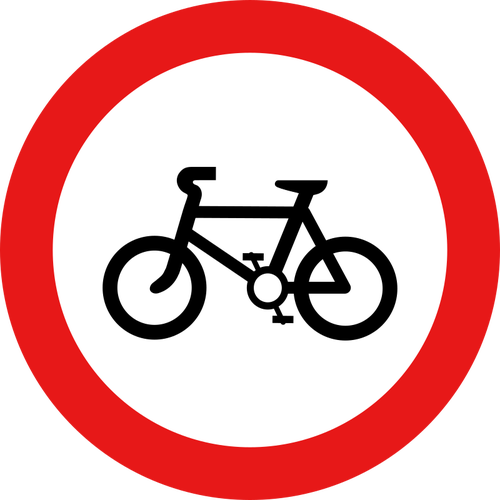 Nenhum sinal de bicicletas
