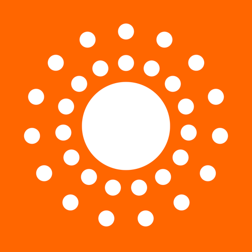 Sun logo vector image