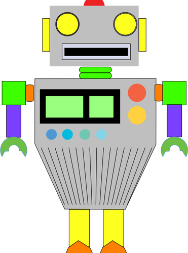 Fargerike robot bilde