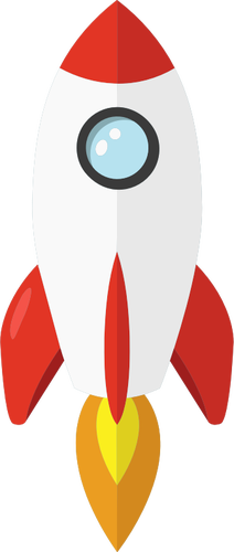 Imagine de vector colorate rachetelor
