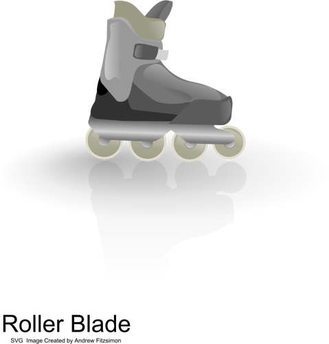 IlustraciÃ³n vectorial de patines de color con sombra