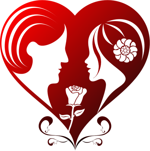 Vector bildet av en rÃ¸d hjertet for Valentine