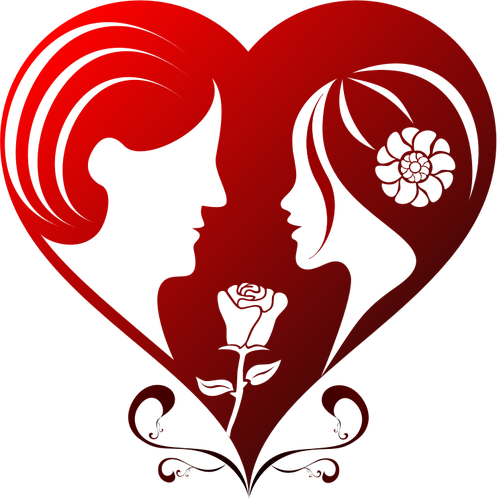 Vector bildet av en rÃ¸d hjertet for Valentine