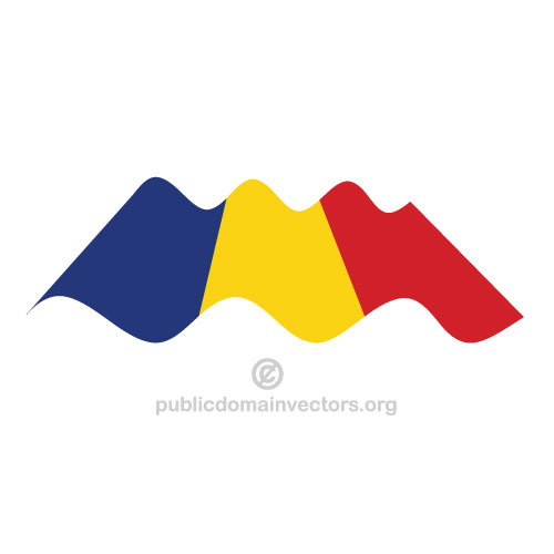 RumunskÃ¡ vlnitÃ© vektor vlajka