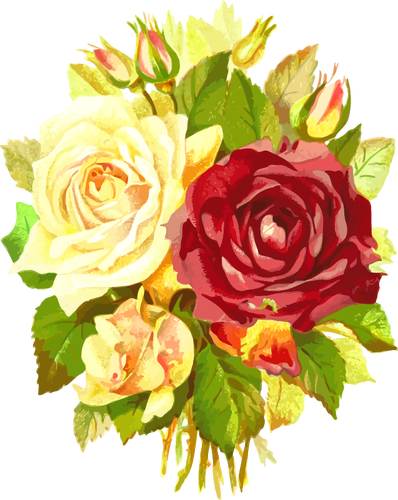 Bouquet de roses colorÃ©es