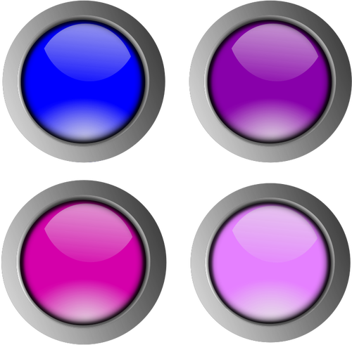 Image vectorielle de doigt taille boutons colorÃ©s