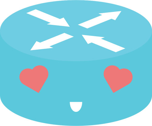 In love router emoji