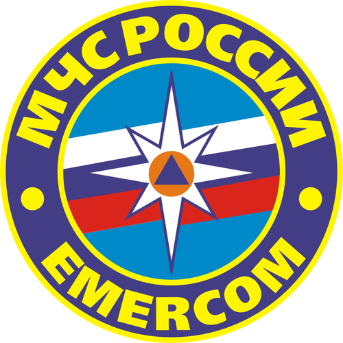 Imagine vectorialÄƒ de emblema a Ministerului rus de salvare de urgenÅ£Äƒ