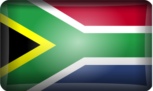 Wektor clipart odblaskowe Flaga Republiki PoÅ‚udniowej Afryki