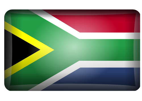 Formato de vetor de bandeira da Ãfrica do Sul