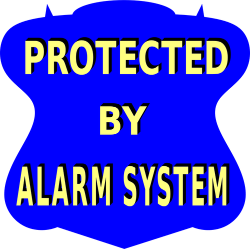 Alarm system vektor klistermÃ¤rke