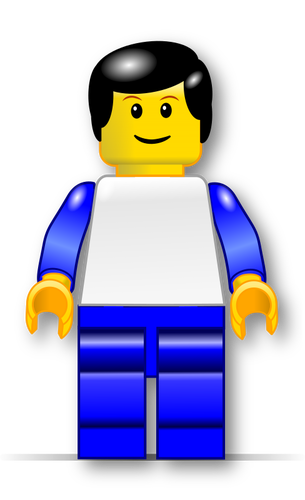 LEGO man grafiki wektorowej