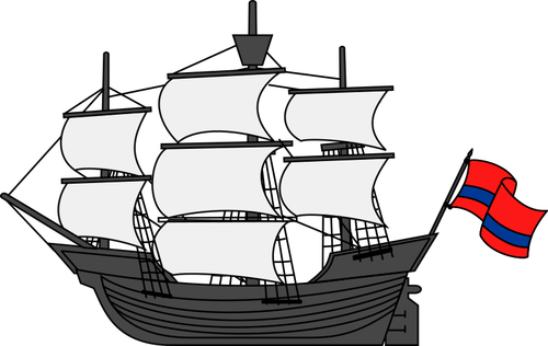 Fartyget och flagga
