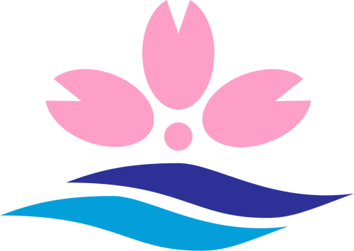 Resmi segel Sakuragawa vektor grafis