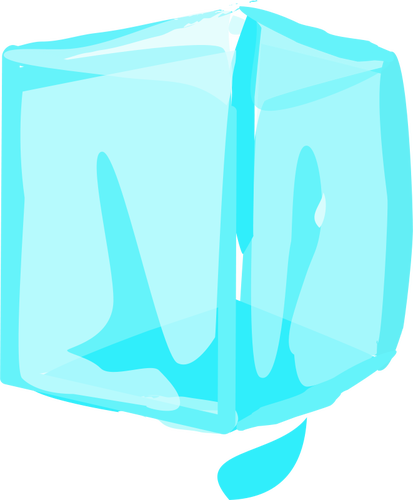 Ice cube vektor image