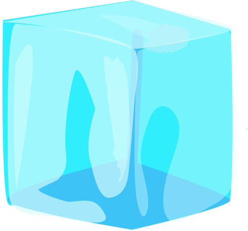 Ice cube vektorgrafikk utklipp