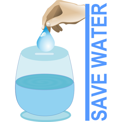 Spara vatten vektor illustration