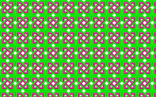 Green and pink Celtic knot
