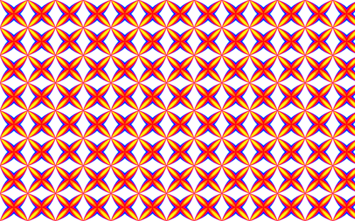 Seamless groovy geometry vector pattern