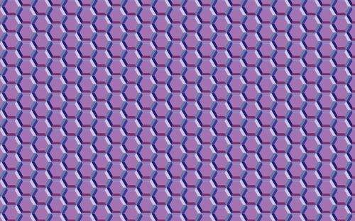 Papier peint violet hexagones