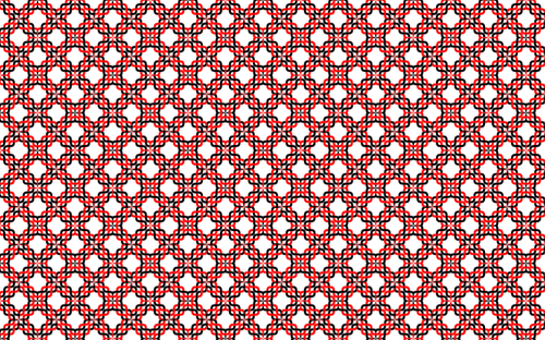 Red intertwined pattern