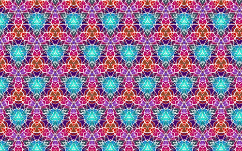 Diamonds in a colored pattern