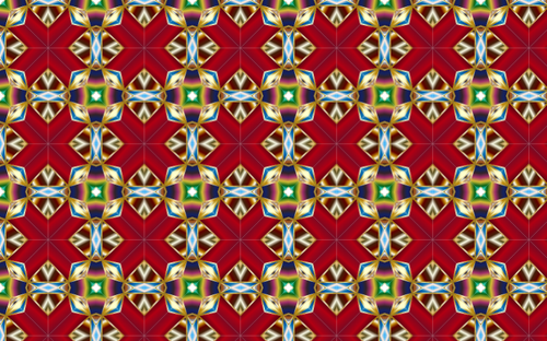Seamless pattern with golden details