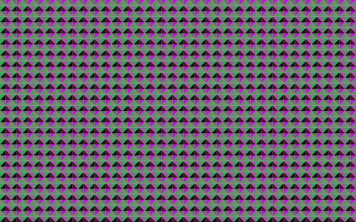 Violet and green triangular pattern