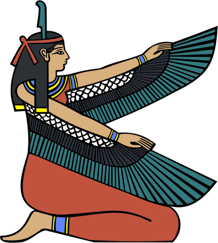 Egyptische godin Maat vectorafbeeldingen