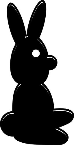 Vectoriel silhouette de lapin