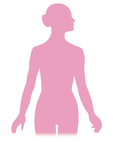 Vector afbeelding van het silhouet van een vrouw