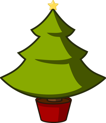 Pohon Natal seni vektor klip