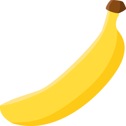 Eenvoudige banaan vector afbeelding