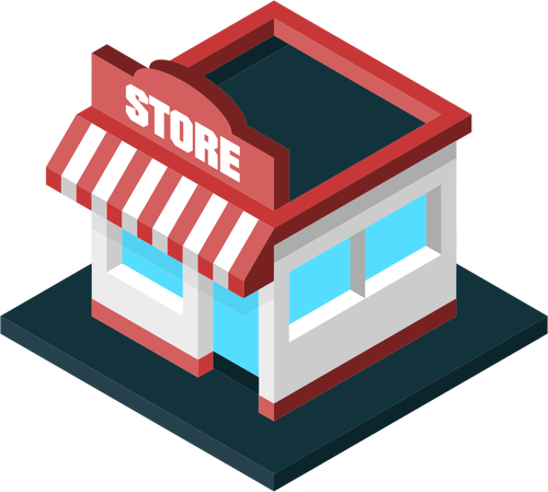 Candy shop vector symbol