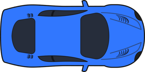 Albastru Ã®nchis ilustrare de vector masina de curse