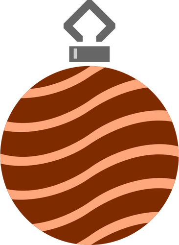 Brown spiky bauble