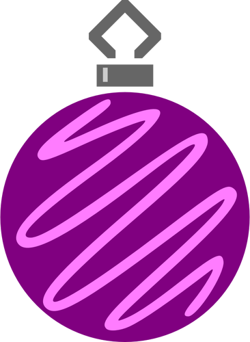 Purple and pink bauble
