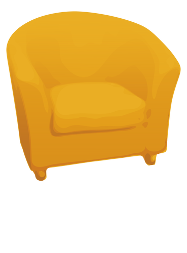 Sofa kuning tunggal
