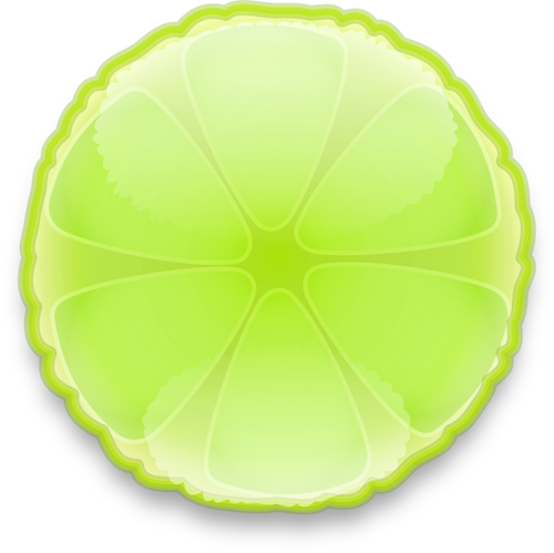 Groene citroen segment