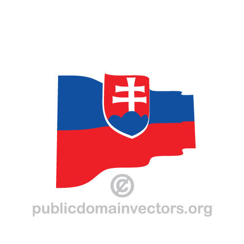 Slovaque ondulÃ©s vector drapeau
