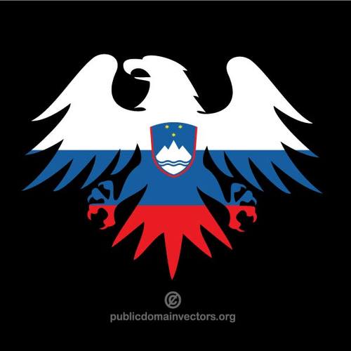 EmblÃ¨me avec le drapeau de la SlovÃ©nie