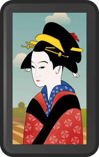 Retrato de Geisha