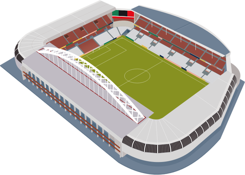 Soccer stadium vektorbild