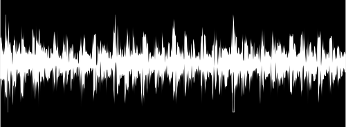 Witte geluidsgolf vector illustraties