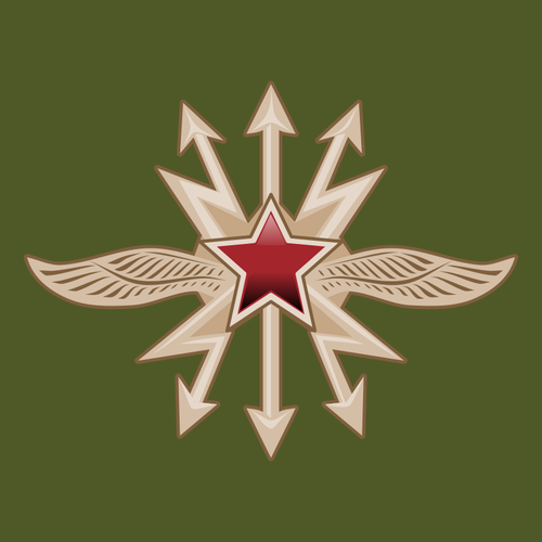 Emblema da ilustraÃ§Ã£o vetorial tropas de sinal
