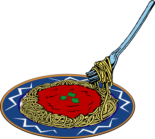 ImÃ¡genes PrediseÃ±adas Vector de spaghetti con salsa servir