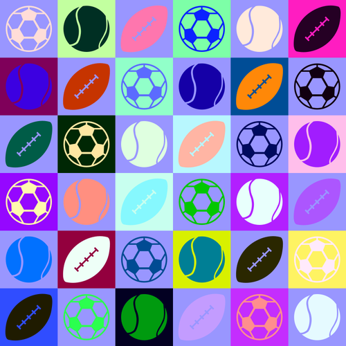 Sport ballen patroon