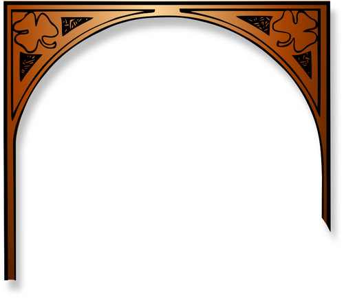 Vector de la imagen de entrada de arco con un diseÃ±o de trÃ©bol