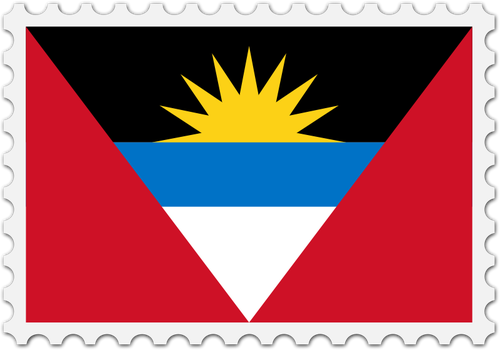 Bollo della bandierina di Antigua e Barbuda